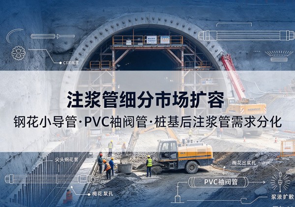 利辛注浆管细分市场扩容，隧道钢花小导管、PVC 袖阀管、桩基后注浆管需求分化